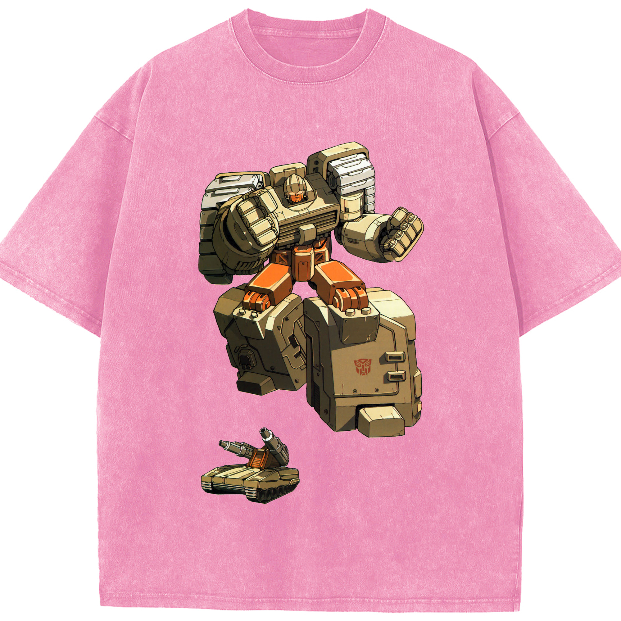（画像用）  綿100% ヴィンテージ風 半袖Tシャツ（フロントプリント）